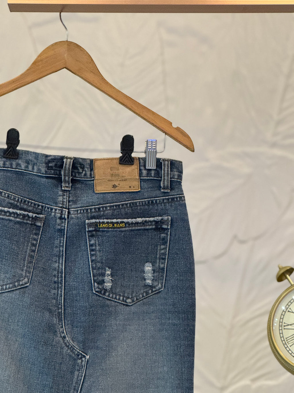 Denim Long skirt