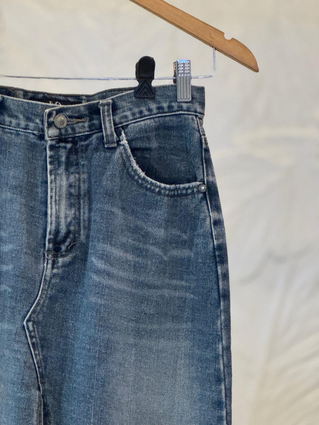 Denim Long skirt