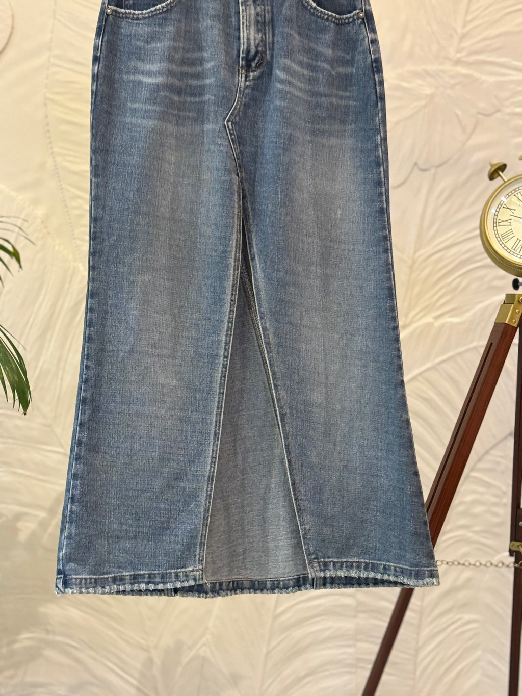 Denim Long skirt