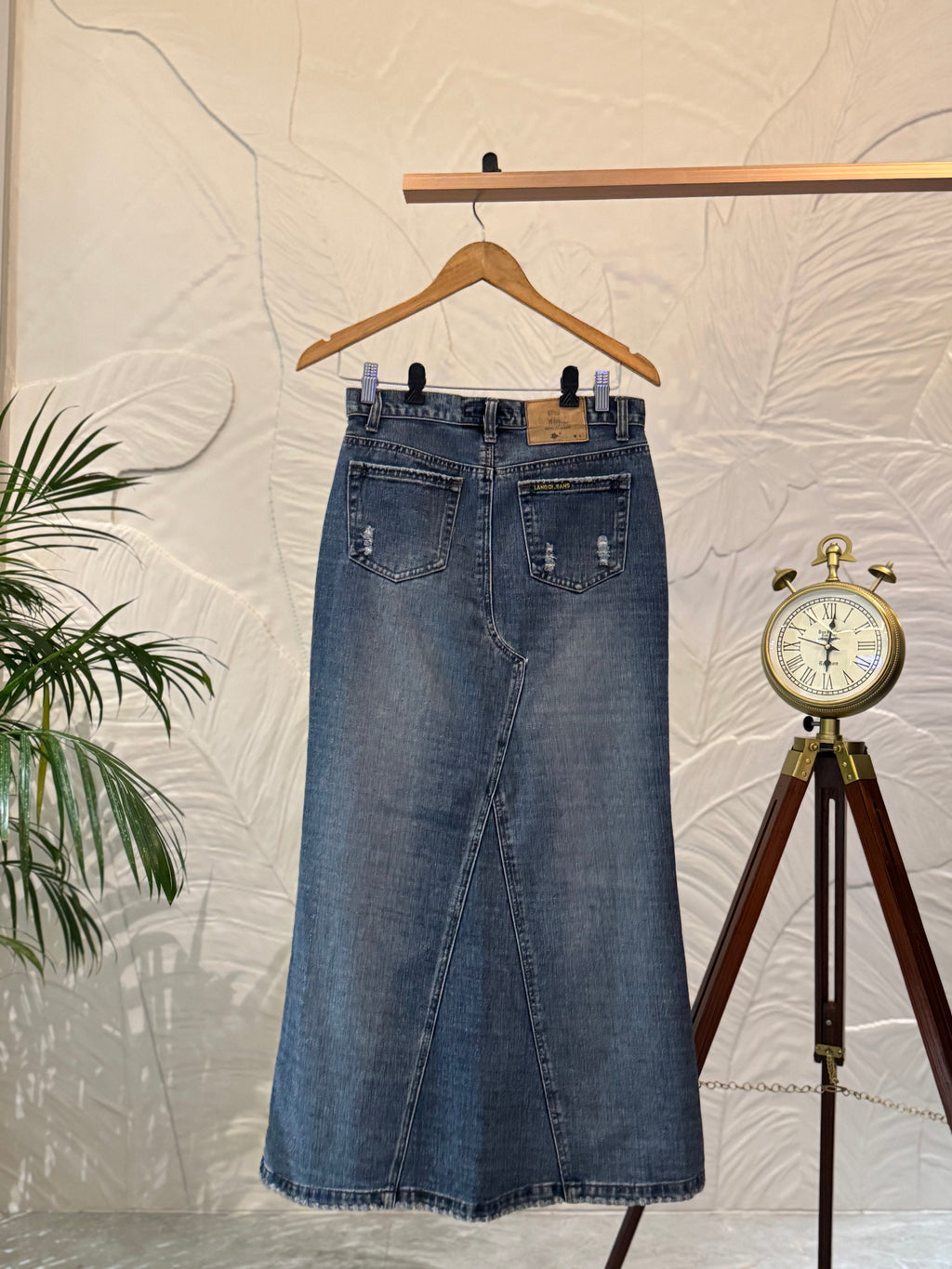 Denim Long skirt