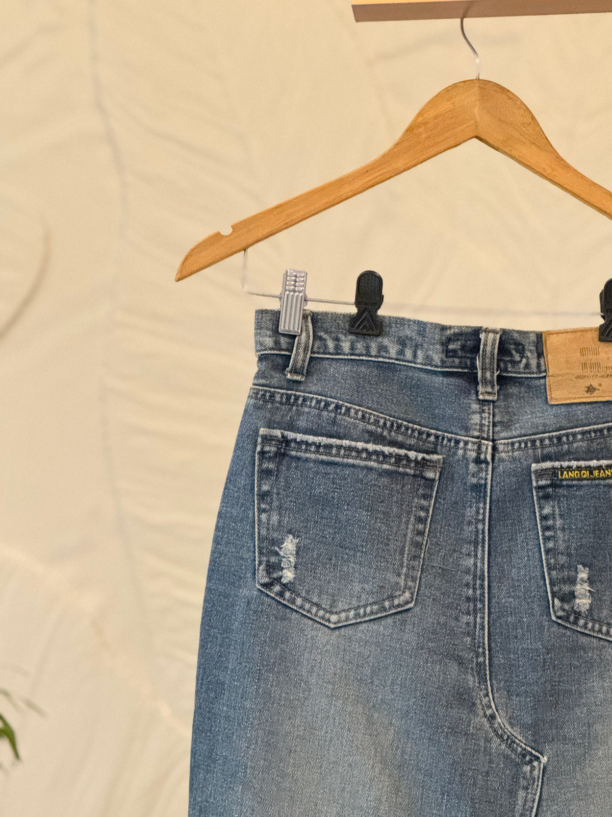 Denim Long skirt